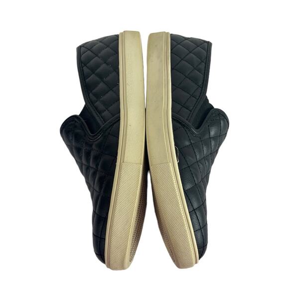 Steve Madden Ecentrcq Quilted Black Sneaker Loafer Sporty Slip On Women’s Size 8 - Picture 7 of 12